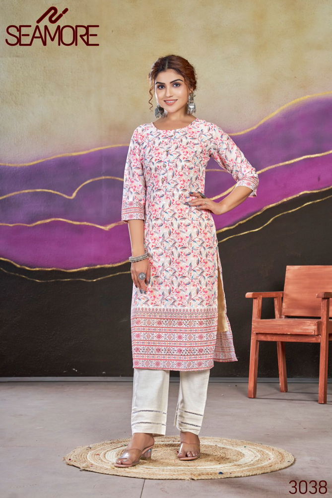 Bhoomi Vol 2 By Seamore Printed Poly Cotton Kurtis Wholesale Clothing Suppliers In India